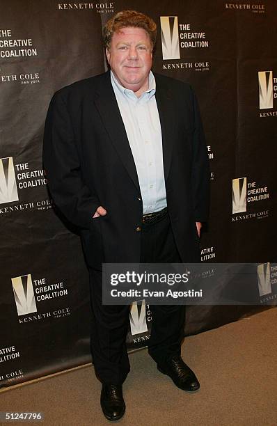 Actor George Wendt attends a book party for "If You Had Five Minutes With The President" hosted by the Creative Coalition at a Kenneth Cole store...