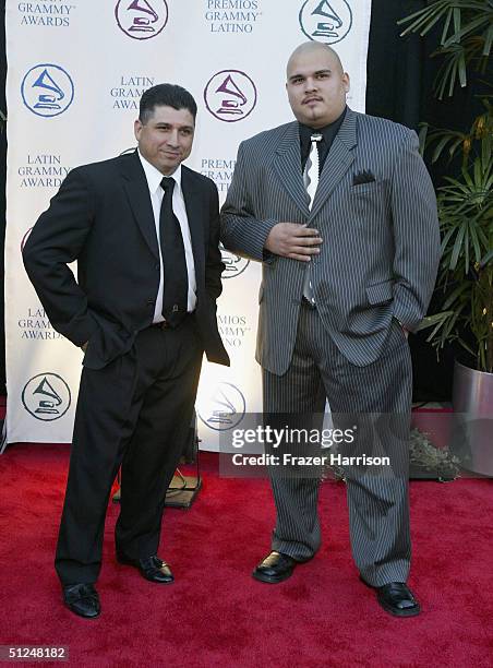 El Tropa arrive at the 2004 Latin Recording Academy person of the year tribute event honoring Carlos Santana held at the Century Plaza Hotel on...
