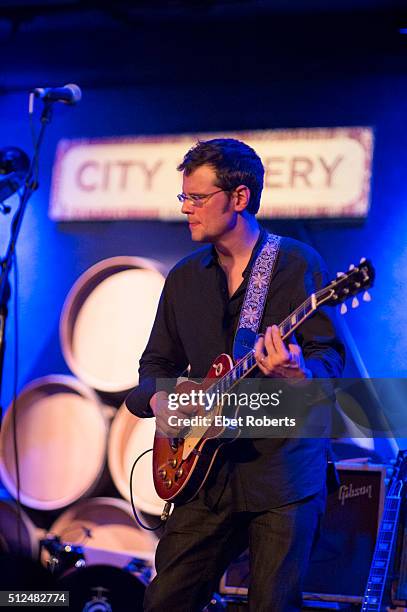 Luther Dickinson performs at the City Winery in New York City on January 28, 2016.