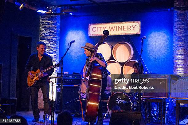 Luther Dickinson and Amy LaVere perform at the City Winery in New York City on January 28, 2016.