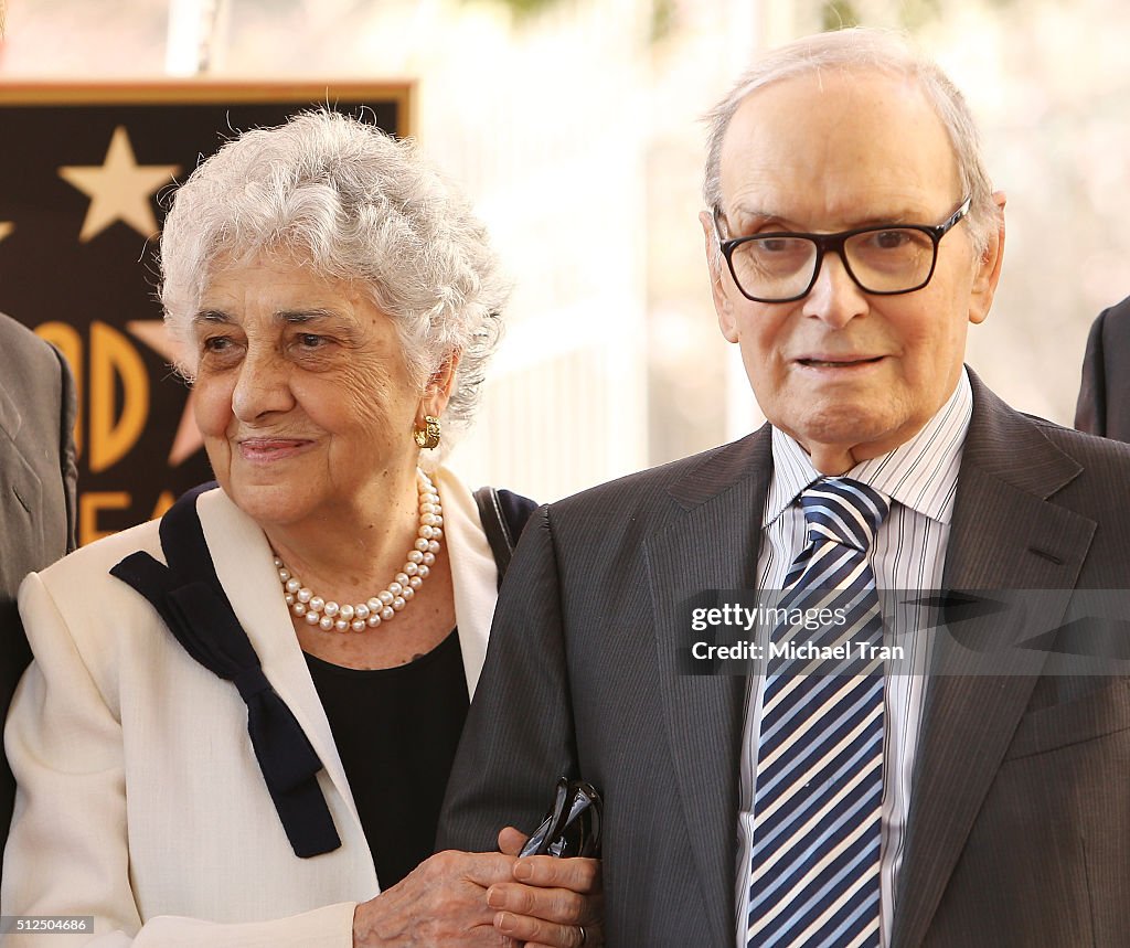 Ennio Morricone Honored With Star On The Hollywood Walk Of Fame