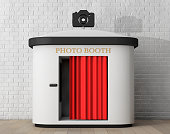 Photo Booth. 3d rendering