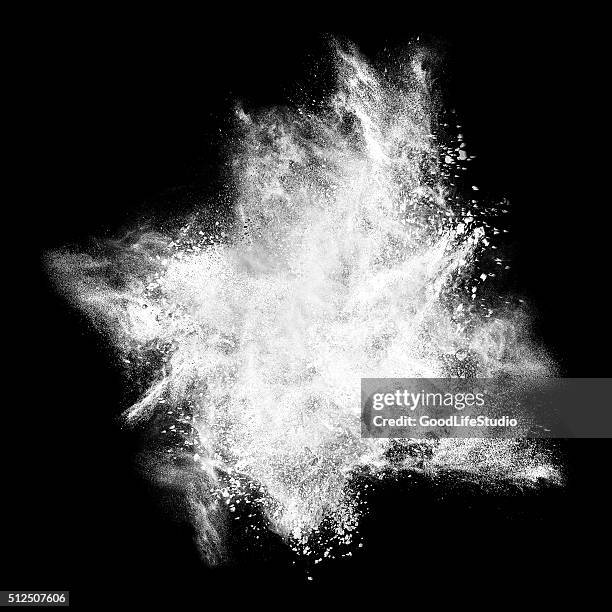 white powder explosion - dusting stock illustrations