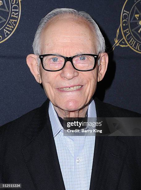 Lyricist Alan Bergman attends the 53rd Annual International Cinematographers Guild Publicists Luncheon at the Beverly Hilton Hotel on February 26,...