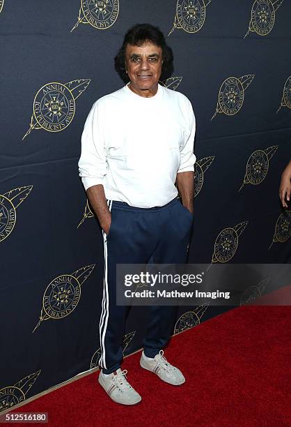 Singer Johnny Mathis attends the 53rd Annual ICG Publicists Awards at The Beverly Hilton Hotel on February 26, 2016 in Beverly Hills, California.