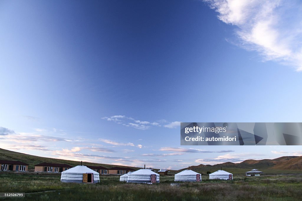 Our Ger Camp at Dusk