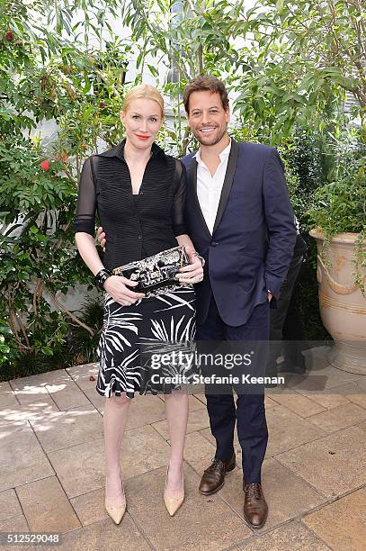 Actors Alice Evans and Ioan Gruffudd attend NET-A-PORTER Celebrates Women Behind The Lens at Chateau Marmont on February 26, 2016 in Los Angeles,...
