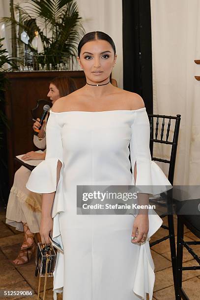 Fajer Fahad attends NET-A-PORTER Celebrates Women Behind The Lens at Chateau Marmont on February 26, 2016 in Los Angeles, California.