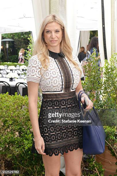 Sarrah Candee attends NET-A-PORTER Celebrates Women Behind The Lens at Chateau Marmont on February 26, 2016 in Los Angeles, California.