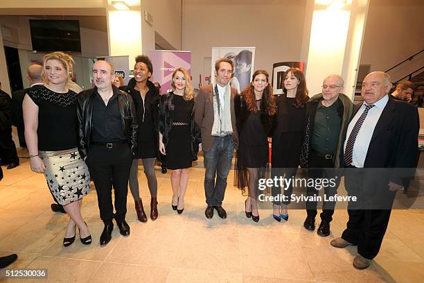 Belgian acress Natcha Regnier, french director Philippe Harel, writer Tania de Montaigne, actress Joy Esther, chilean director Cristian Jimenez,...