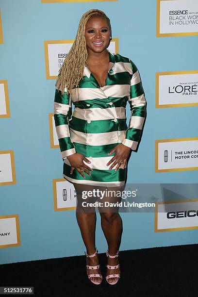 Fashion blogger Claire Sulmers arrives at the Essence 9th Annual Black Women event in Hollywood at the Beverly Wilshire Four Seasons Hotel on...