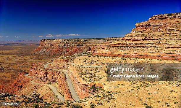 moki dugway, trail of the ancients - moki stock pictures, royalty-free photos & images