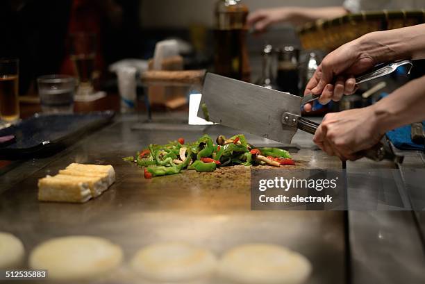 teppanyaki - teppanyaki stock pictures, royalty-free photos & images