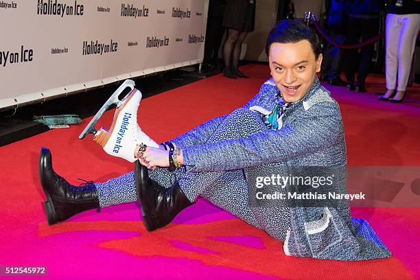 Julian F. M. Stoeckel attends the Berlin premiere of the show 'Holiday on Ice: Passion' on February 26, 2016 in Berlin, Germany.