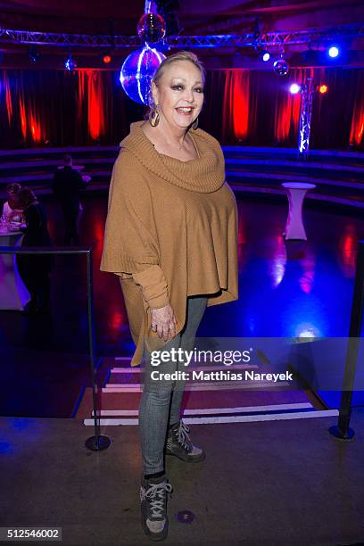 Barbara Schoene attends the Berlin premiere of the show 'Holiday on Ice: Passion' on February 26, 2016 in Berlin, Germany.