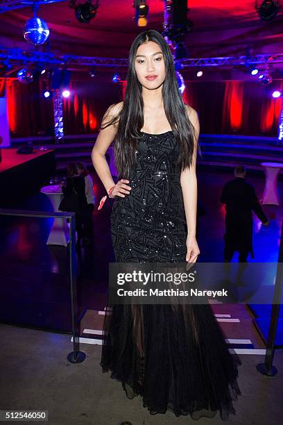 Anuthida Ploypetch attends the Berlin premiere of the show 'Holiday on Ice: Passion' on February 26, 2016 in Berlin, Germany.