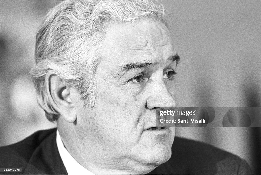 Governor John Connally At A Press Conference