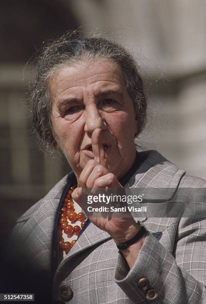 Prime Minister Golda Meir visiting NYC on November 20, 1969 in New York, New York.
