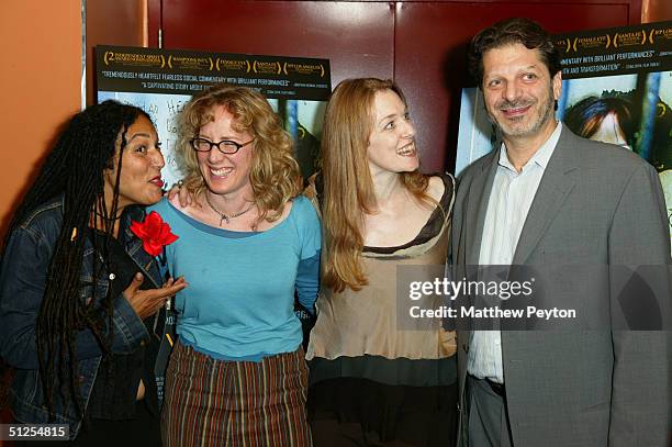 Producer Raye Dowell, producer Sarah Schenck, writer/director Deborah Kampmeier, and exec producer Mark Weiner arrive at the New York premiere of...