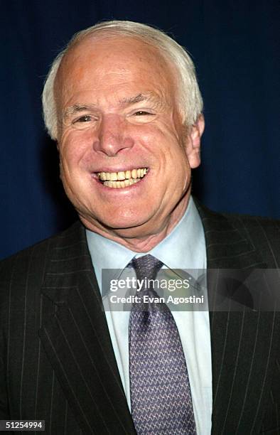 Senator John McCain attends "Live From New York Its Wednesday Night" at Cipriani's 42nd Street September 1, 2004 in New York City.