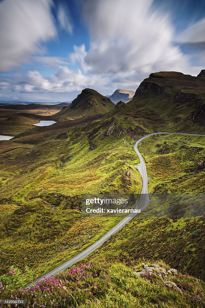 Road in the Quiraing mountains