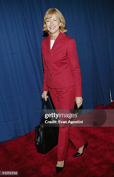 Anchor Judy Woodruff attends the "Live From New York Its Wednesday Night" on September 1, 2004 at Cipriani's 42nd Street, in New York City.