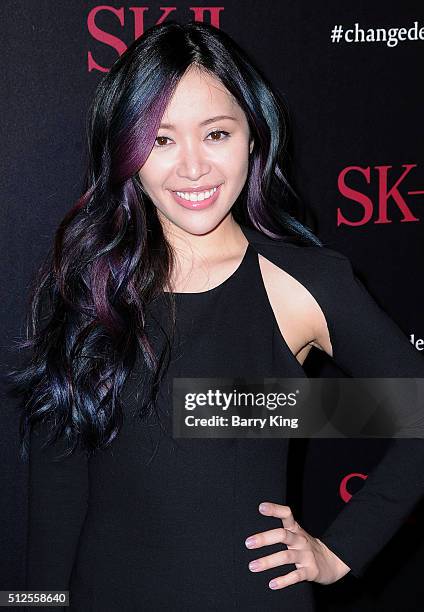 YouTube Personality Michelle Phan attends SK-II #ChangeDestiny Forum at the Andaz Hotel on February 26, 2016 in Los Angeles, California.