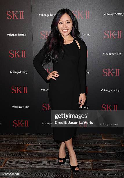 Michelle Phan attends the SK-II #ChangeDestiny forum at Andaz Hotel on February 26, 2016 in Los Angeles, California.