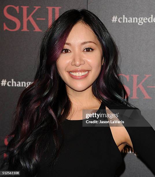 Michelle Phan attends the SK-II #ChangeDestiny forum at Andaz Hotel on February 26, 2016 in Los Angeles, California.