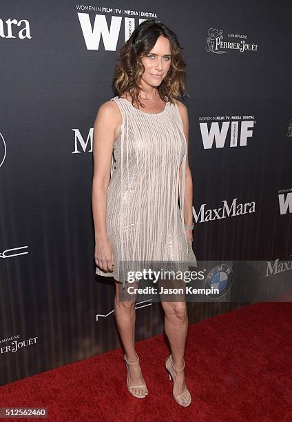 Actress Amy Landecker attends Ninth Annual Women In Film Pre-Oscar Cocktail Party presented by Max Mara, BMW, M-A-C Cosmetics and Perrier-Jouet at...