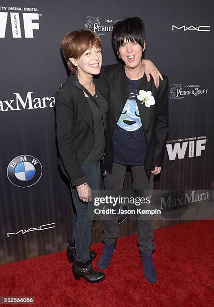 Actress Frances Fisher and songwriter Diane Warren attend Ninth Annual Women In Film Pre-Oscar Cocktail Party presented by Max Mara, BMW, M-A-C...