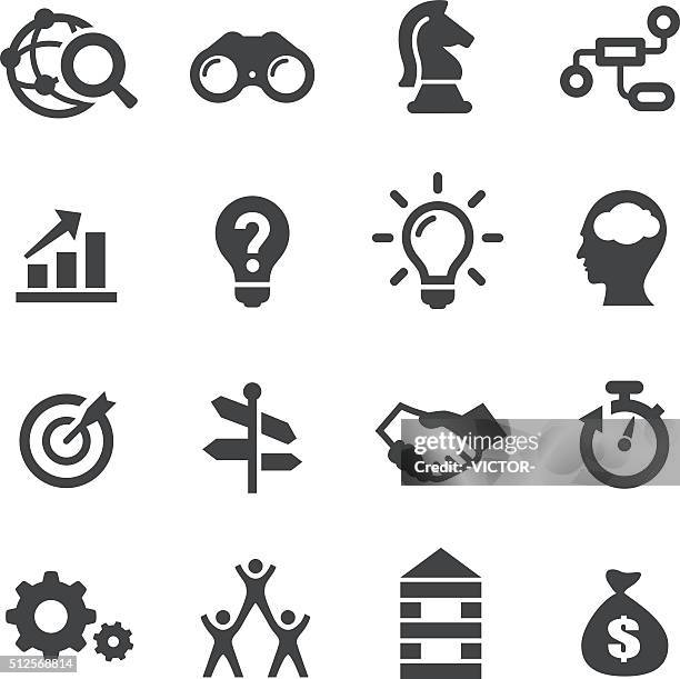 business-lösung icons-acme serie - conceptual symbol stock-grafiken, -clipart, -cartoons und -symbole