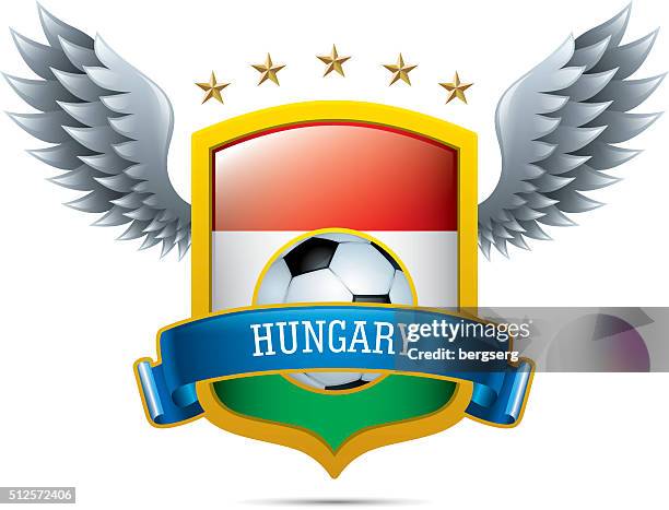 stockillustraties, clipart, cartoons en iconen met hungary soccer icon - hungary sports