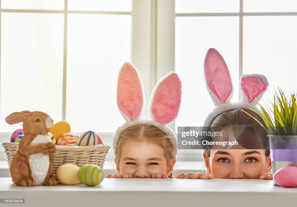 Familie Vorbereitung Ostern