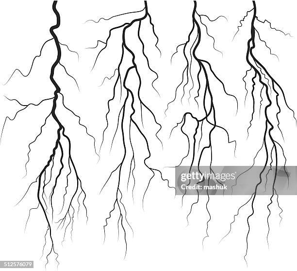 lightning - thunderstorm stock illustrations