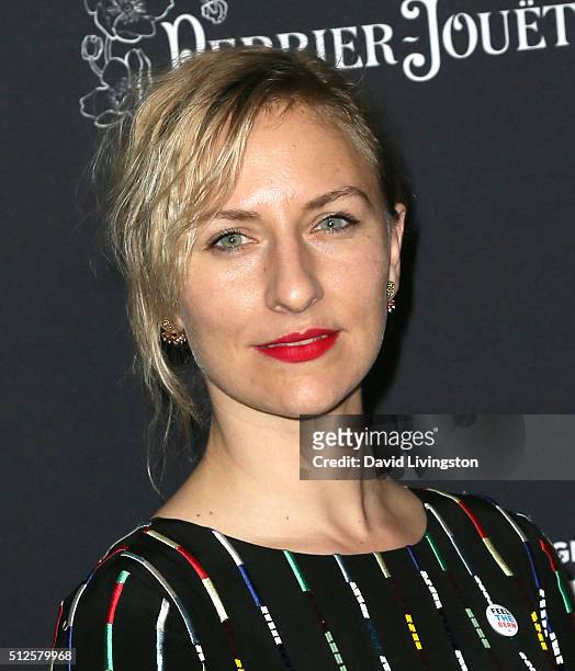 Actress Mickey Sumner attends the Ninth Annual Women In Film Pre-Oscar Cocktail Party Presented By Max Mara, BMW, M-A-C Cosmetics And Perrier-Jouet...