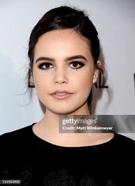 Actress Bailee Madison attends a DJ night hosted by Vanity Fair, L'Oreal Paris, & Hailee Steinfeld at Palihouse Holloway on February 26, 2016 in West...