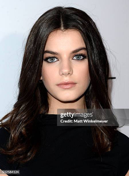 Recording artist Sonia Ben Ammar attends a DJ night hosted by Vanity Fair, L'Oreal Paris, & Hailee Steinfeld at Palihouse Holloway on February 26,...