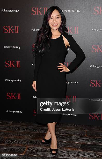 Michelle Phan attends the SK-II #ChangeDestiny forum at Andaz Hotel on February 26, 2016 in Los Angeles, California.