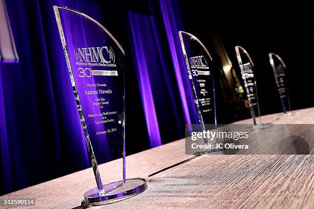 General view of atmosphere during the 19th Annual National Hispanic Media Coalition Impact Awards Gala at Regent Beverly Wilshire Hotel on February...