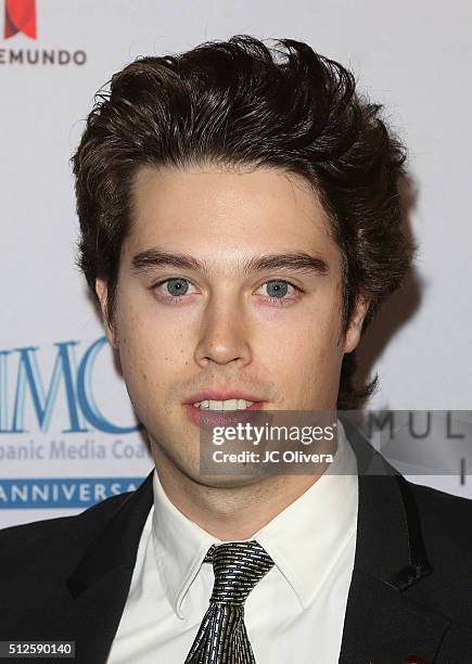 Singer Adam Allende attends the 19th Annual National Hispanic Media Coalition Impact Awards Gala at Regent Beverly Wilshire Hotel on February 26,...