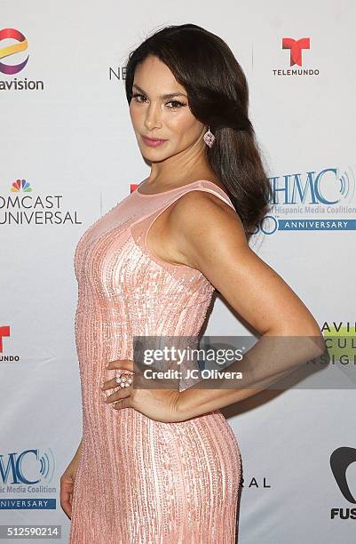 Actress Patricia De Leon attends the 19th Annual National Hispanic Media Coalition Impact Awards Gala at Regent Beverly Wilshire Hotel on February...