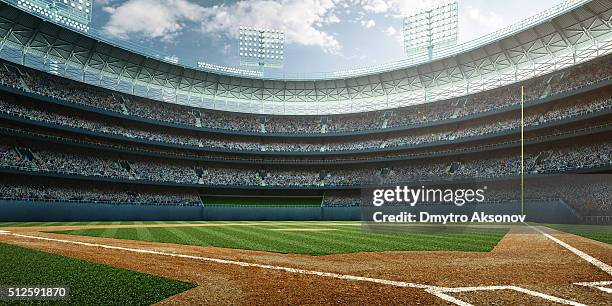 stade de baseball - baseball photos et images de collection