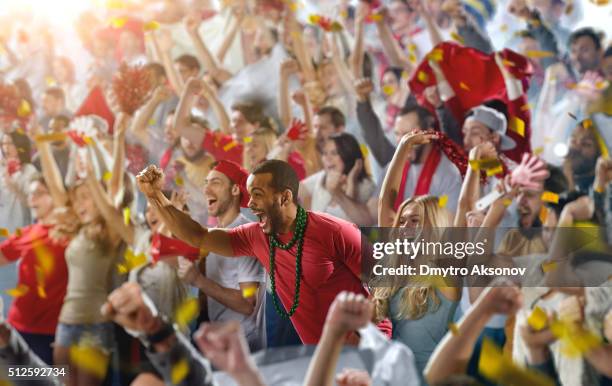 sport fans: a man shouting - rugby fan stock pictures, royalty-free photos & images