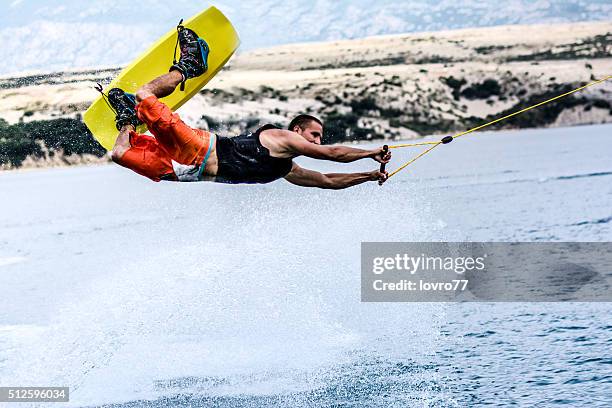 wakeboarder in the air - summer of 77 stock pictures, royalty-free photos & images