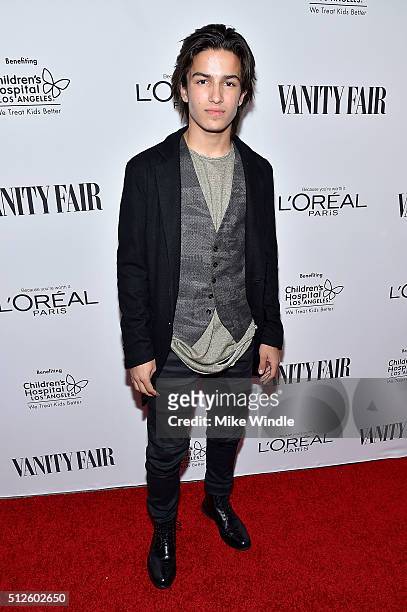 Actor Aramis Knight attends Vanity Fair, L'Oreal Paris, & Hailee Steinfeld host DJ Night at Palihouse Holloway on February 26, 2016 in West...
