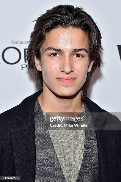 Actor Aramis Knight attends Vanity Fair, L'Oreal Paris, & Hailee Steinfeld host DJ Night at Palihouse Holloway on February 26, 2016 in West...