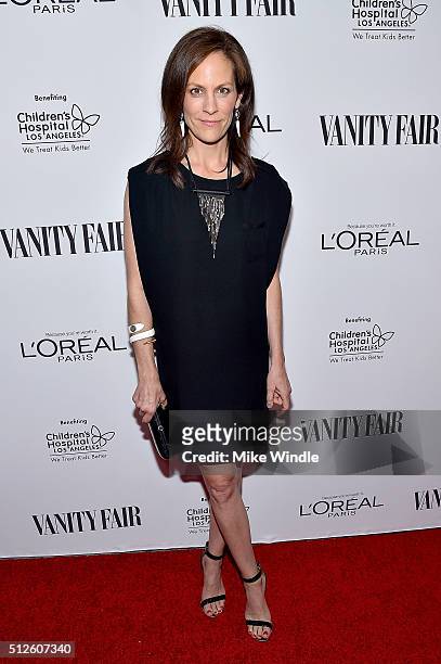 Actress Annabeth Gish attends Vanity Fair, L'Oreal Paris, & Hailee Steinfeld host DJ Night at Palihouse Holloway on February 26, 2016 in West...
