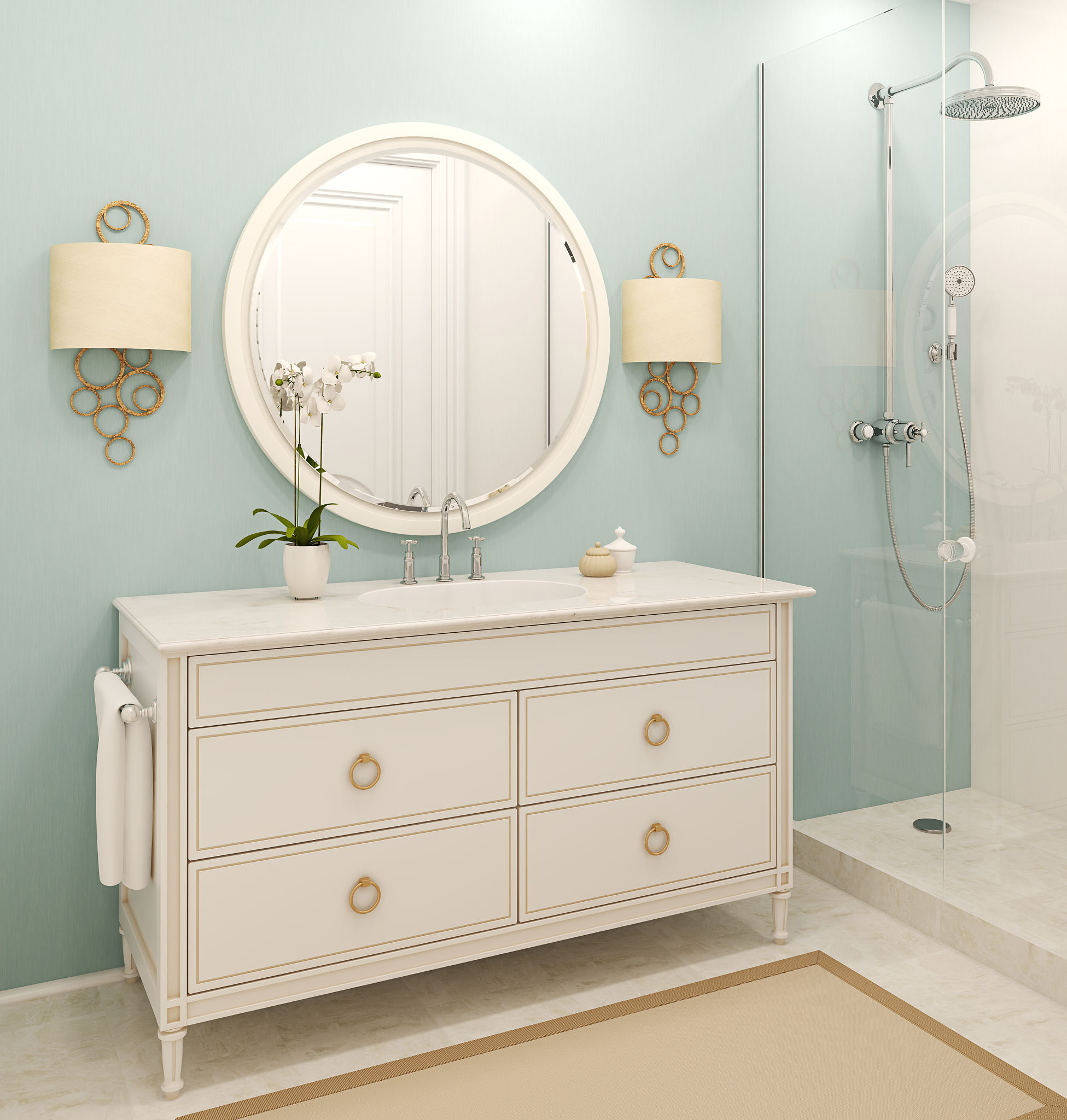 modern bathroom lighting