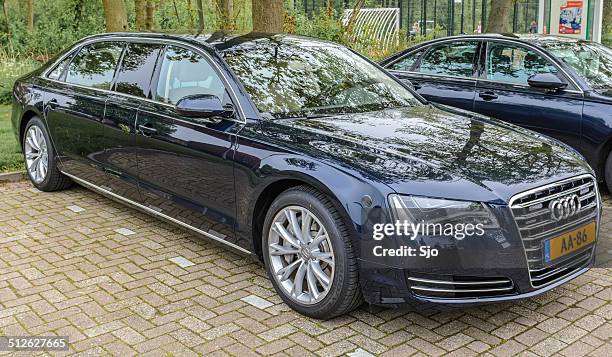 official dutch state car - audi a8 stock pictures, royalty-free photos & images